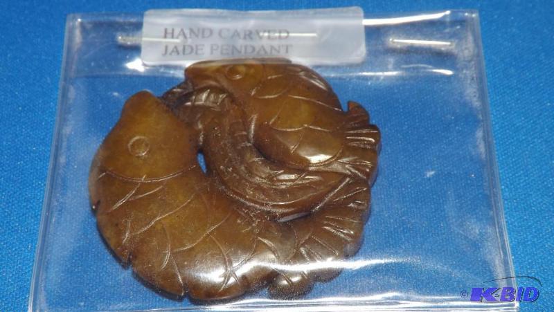 lot 235 image: Hand Crafted Jade Pendant...