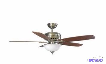 lot 37 image: Hampton Bay 52 Ceiling fan Southwind, New in Box Inspected all there.