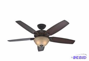lot 38 image: Hunter 52 Ceiling Fan, No Globe Customer Return