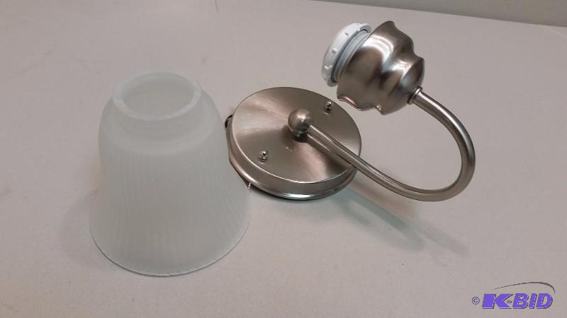 lot 47 image: CE 1 light reversible wall scone, Damaged Box.  All there.