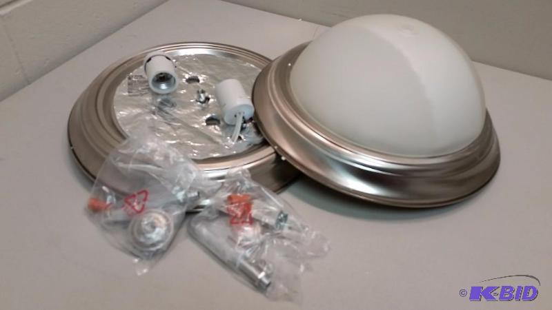 lot 51 image: CE Flush Mount 2 pack, Only One Shade, Customer return
