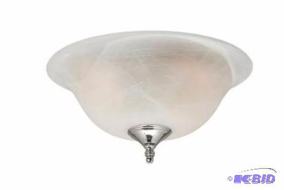 lot 7 image: Light Swirled Marble Dual-use Ceiling Fan Light Kit.  New in Box.  All There.
