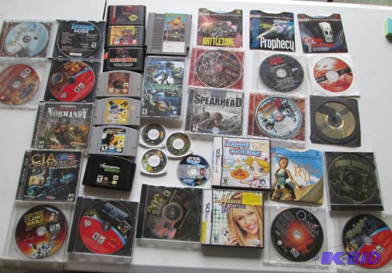 Lot of assorted video games...