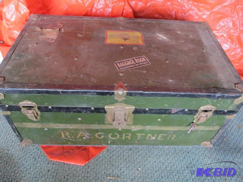Vintage trunk with shipping tags...