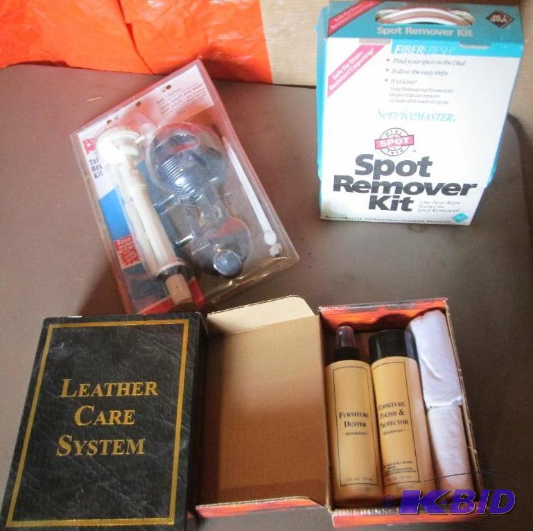 Cleaners for wood and leather, spot remover k...