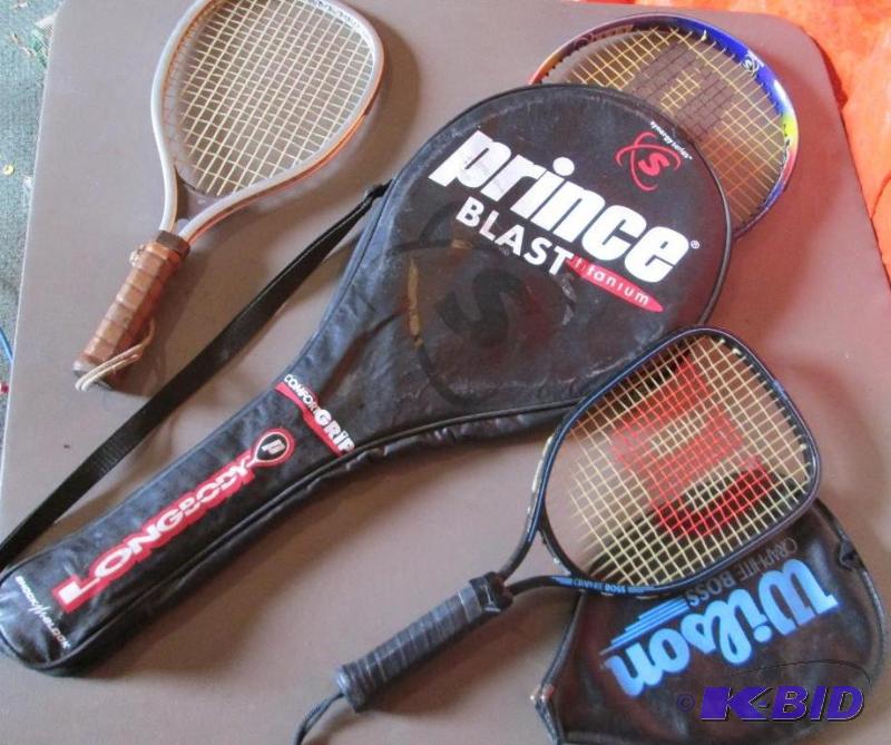 Lot of racquets...