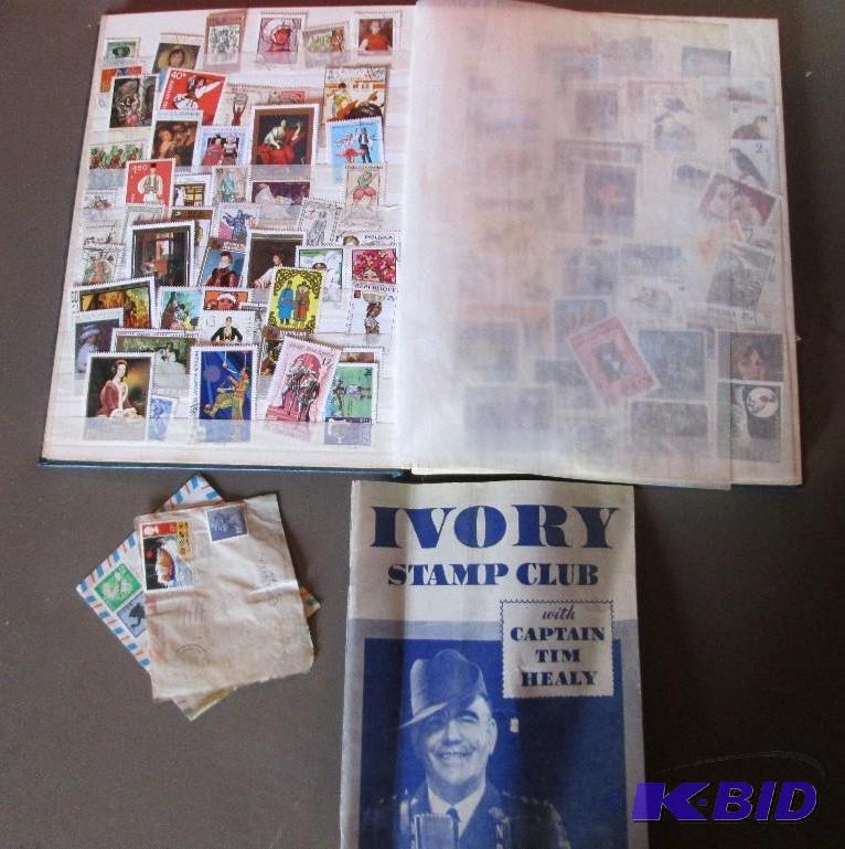 Stamp album with mainly foreigh stamps...