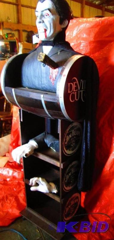 Jim Beam devils cut display man rack stands ...