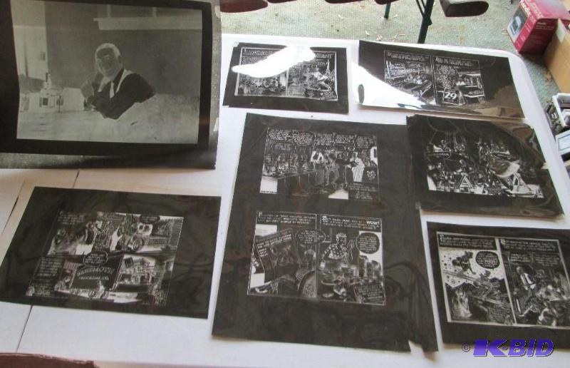Lot of comic transparencies for printing from...