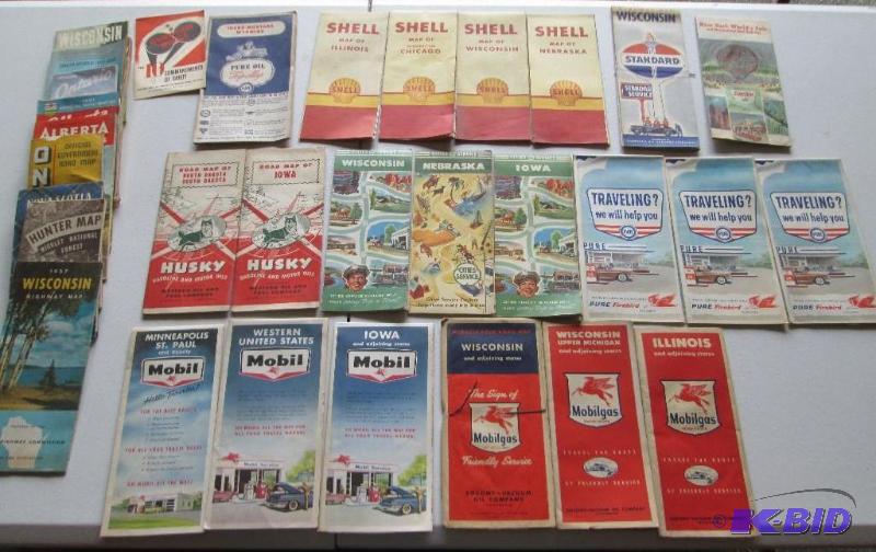 Lot of assorted vintage gasoline company high...