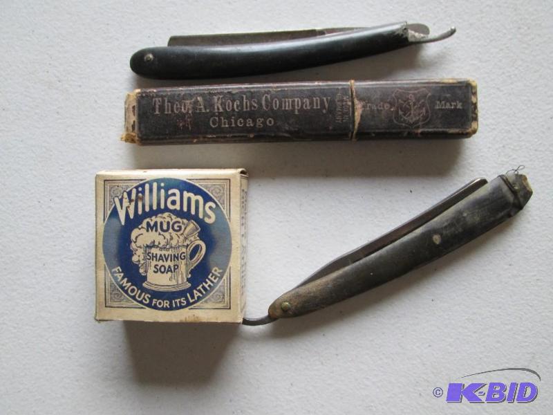 Lot of vintage shaving supplies...