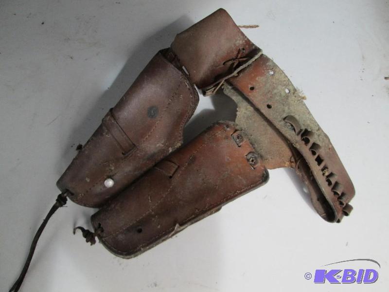 Vintage leather gun belt...