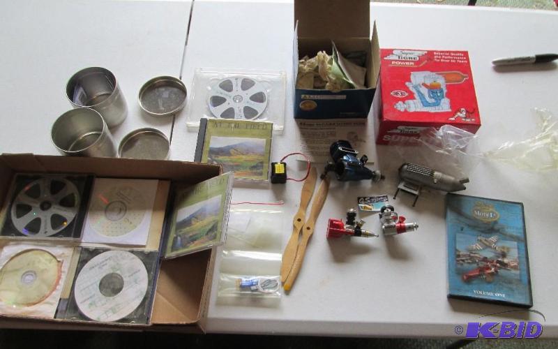 Lot of model airplane motors and other suppli...