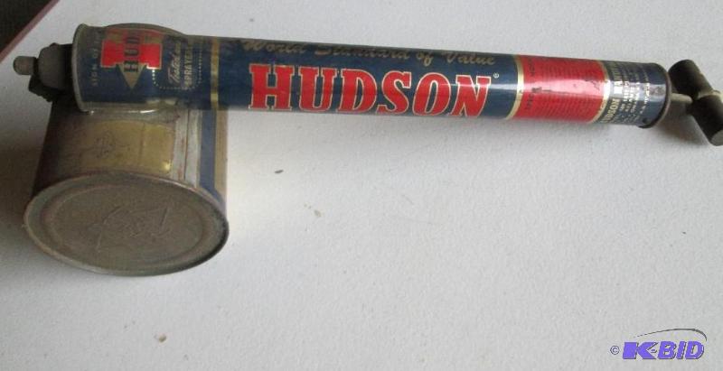 Vintage Hudson sprayer, all metal with wood p...