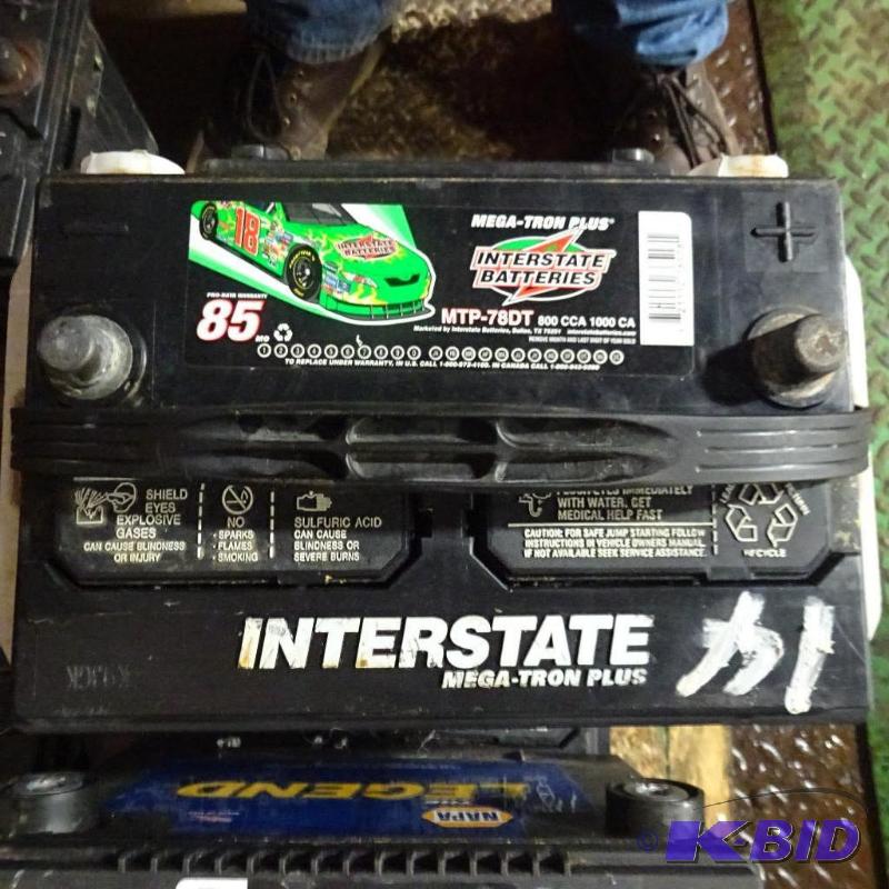 lot 14 image: Interstate battery MTP-78DT. 800 CCA. Top and...