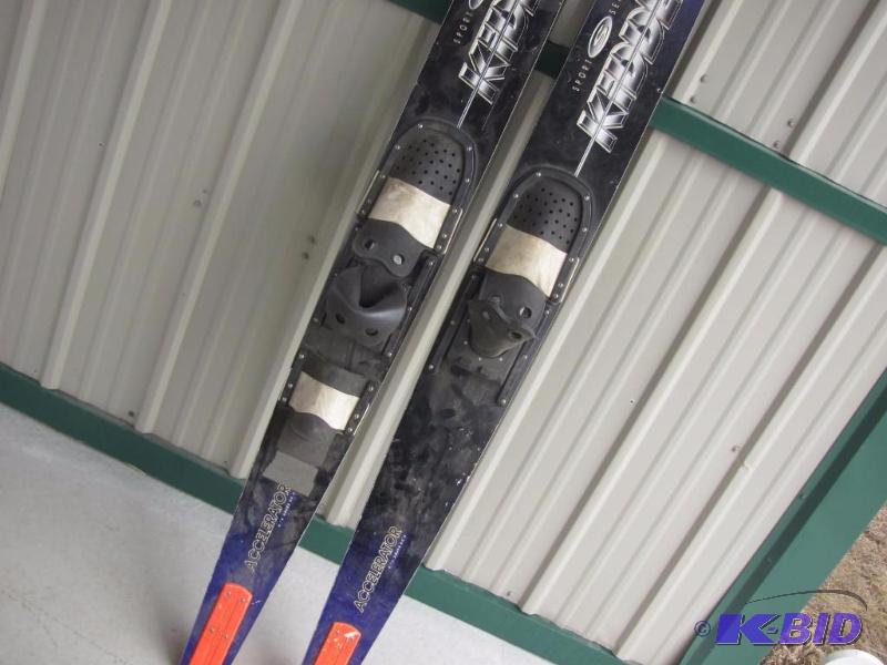 Pair of Kidder Water Skis