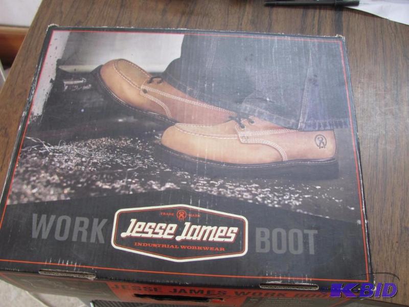 Pair of Steel Toe Work Boots