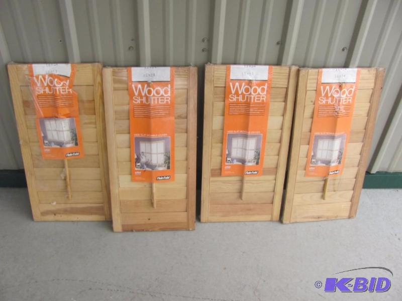 Four New Wooden Shutters