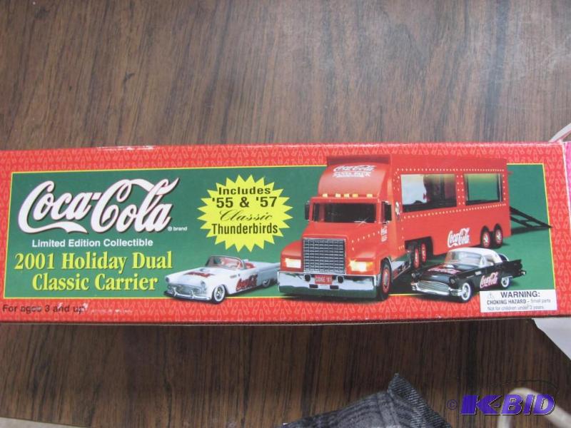 Coke Toy Truck with Two Cars