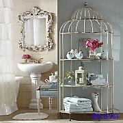 Ivory Iron Shelf - Rustic metal finish - Has ...