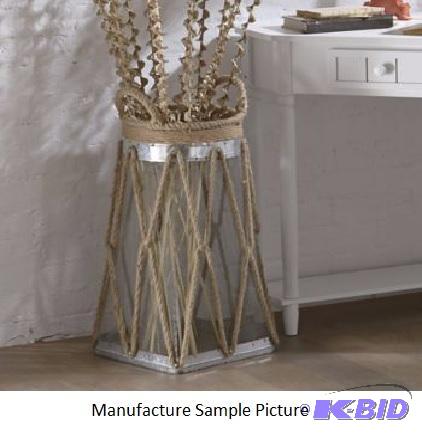 Jute Basket -&nbspMetal and mesh, with natur...