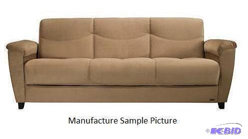 Tan Microfiber Klik Klak Sofa - When your gue...