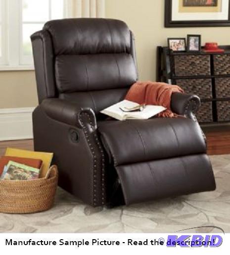 Nailhead Recliner Chair - Sink back and recli...