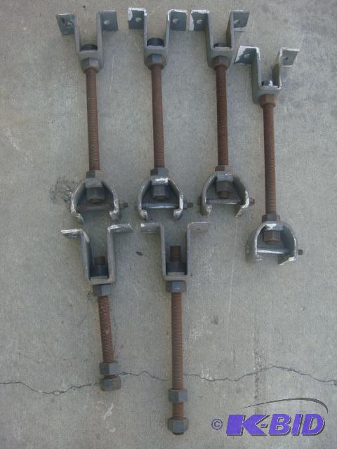 lot 77 image: Lot of 6 Rail Hangers