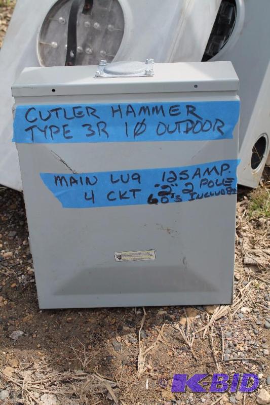 lot 20 image: Cutler Hammer  Outdoor Electric Box Type...