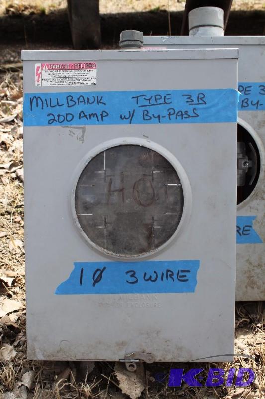 lot 23 image: Electric Box Mill Bank Type 3 R 200 Amp With ...