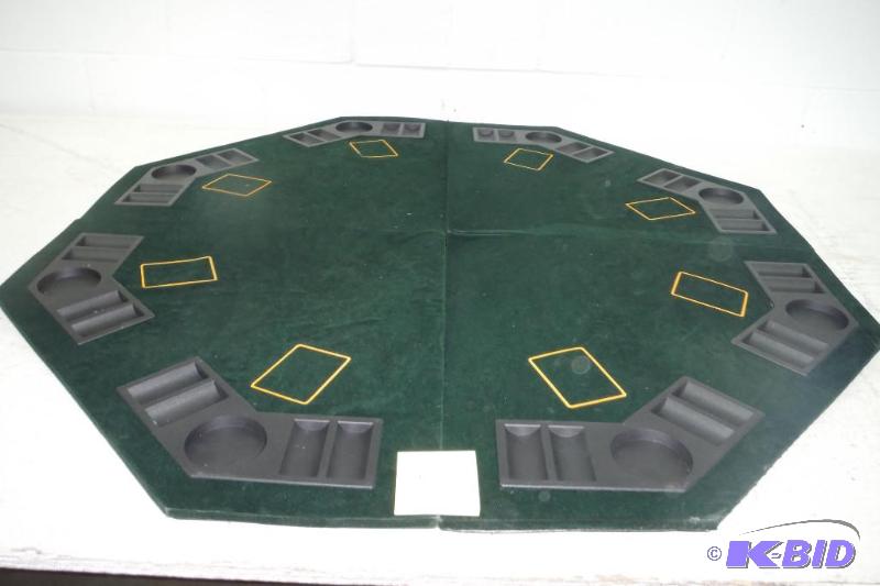 lot 12 image: Folding poker table w Bag
