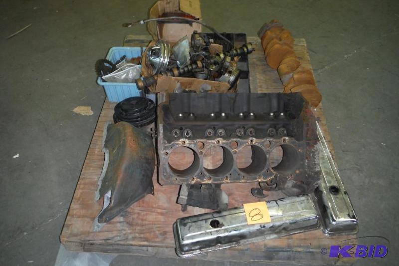 lot 8 image: 350 High Nickel Engine Block  Serial 3970010