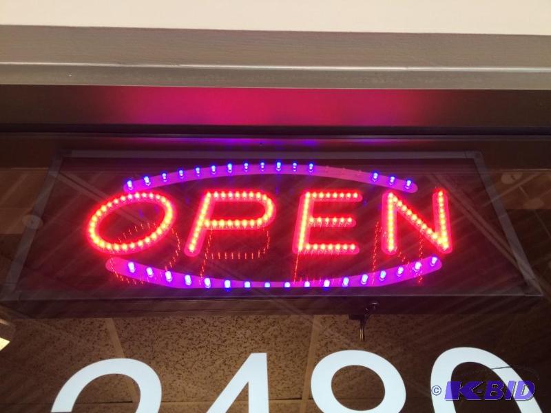 lot 20 image: Lighted open Sign