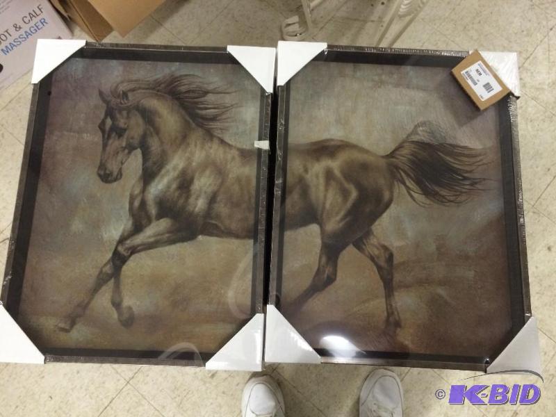 brand new two piece custom horse picture retail $199