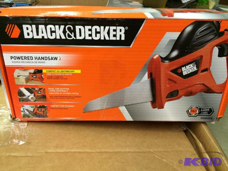 Brand new black and decker electric hand saw with battery and charger