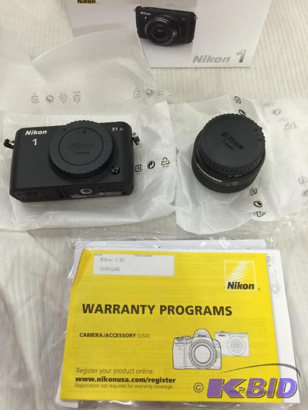 Brand new Nikon 1 S1 10.1 MP HD Digital Camera with 11-27.5mm VR 1 NIKKOR Lens retail $399 black