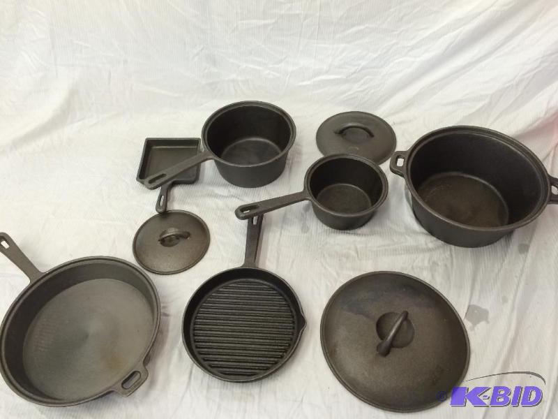 9 piece cast iron set new