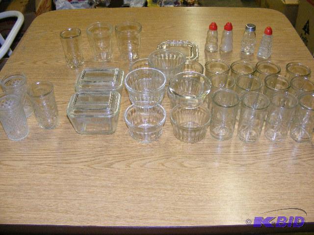 Variety of glassware
