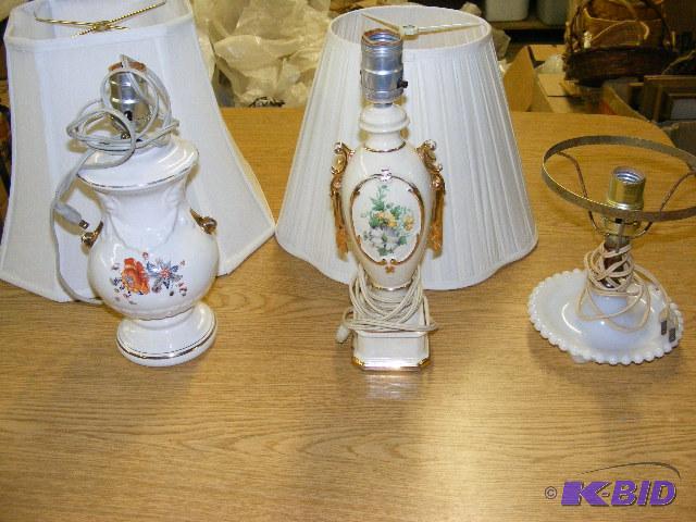 lot of 3 lamps