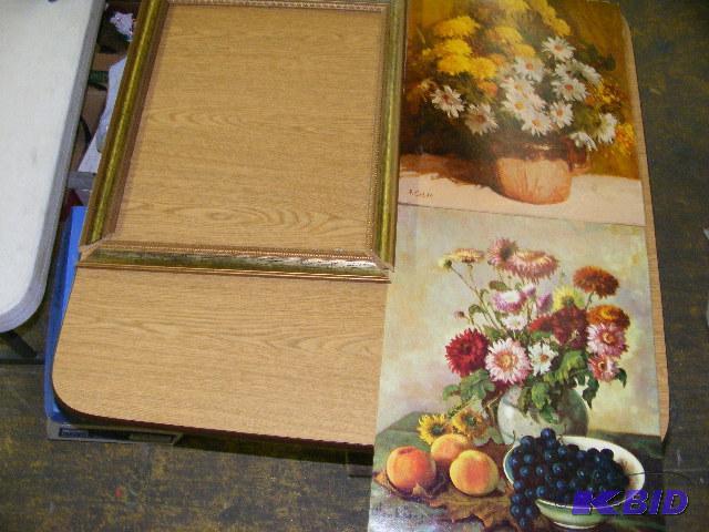 lot of 2 pictures and frame