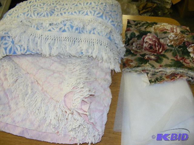 two coverlets and material