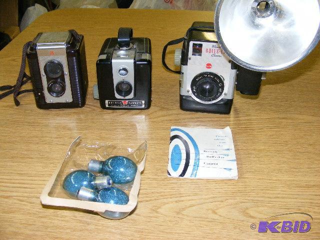 lot of vintage cameras