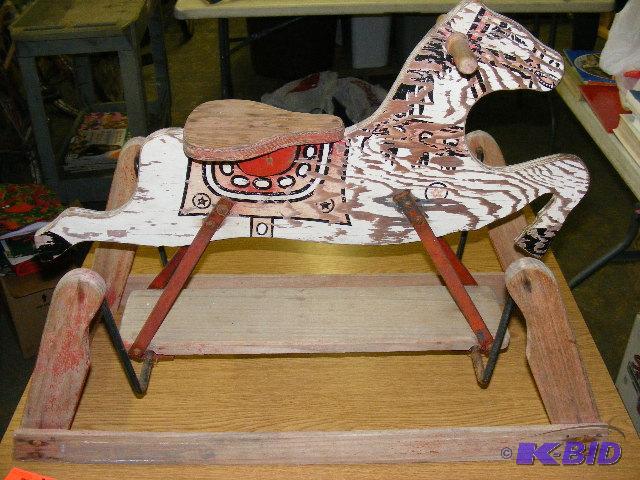 Antique rocking horse