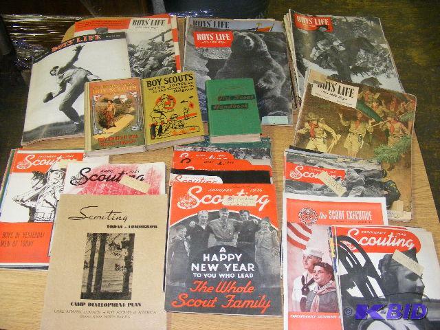 Boys Life and Scouting magazines, books