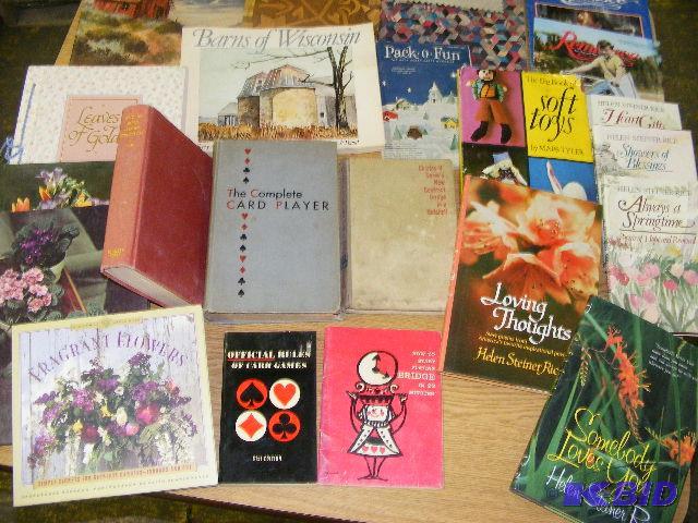 Poetry, card game, gardening books