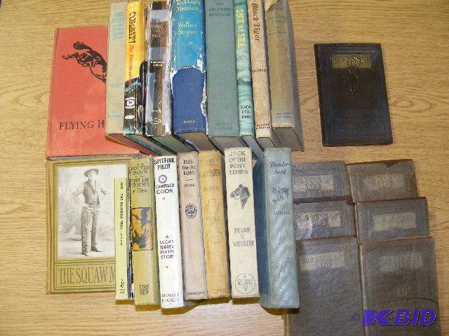 Variety of western, misc books
