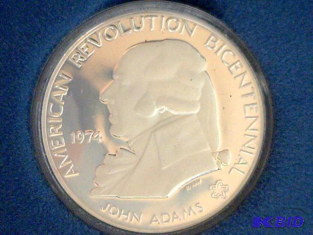 lot 236 image: 1974 Bicentennial Commemorative Medal, 1oz 90...