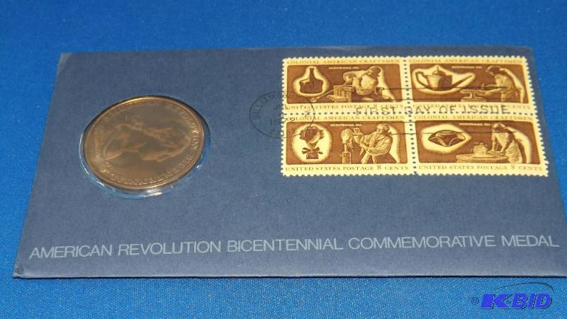 lot 238 image: 1972 Bicentennial Commemorative Medal, Bronze...
