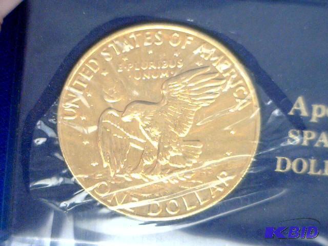 lot 244 image: 1972 Eisenhower Apollo Space Dollar...