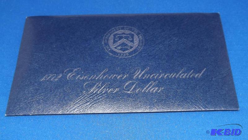 lot 248 image: 1972 S Eisenhower Uncirculated Dollar Coin, 4...